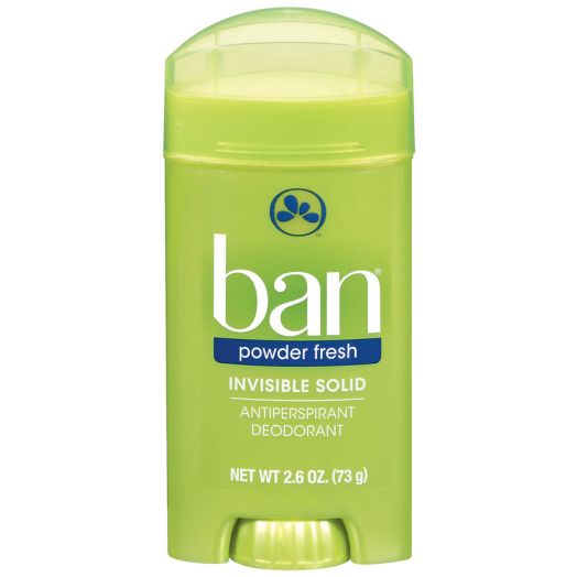 Ban Invisible Solid, Antiperspirant & Deodorant Powder Fresh