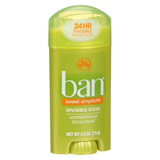 Ban Invisible Solid, Antiperspirant & Deodorant Sweet Simplicity