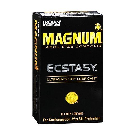 Trojan Magnum Lubricated Latex Condoms Ecstasy Large