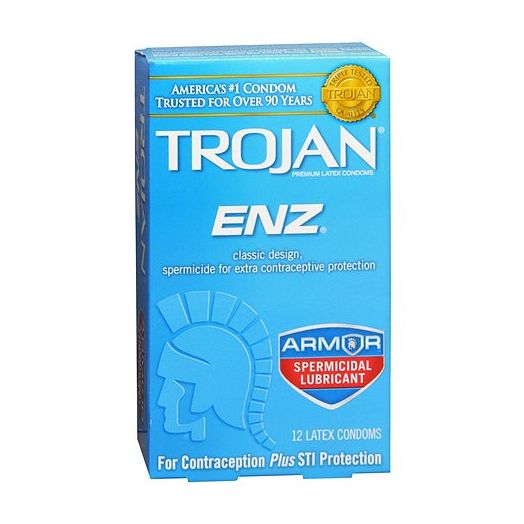 Trojan Spermicidal Lubricated Premium Latex Condoms