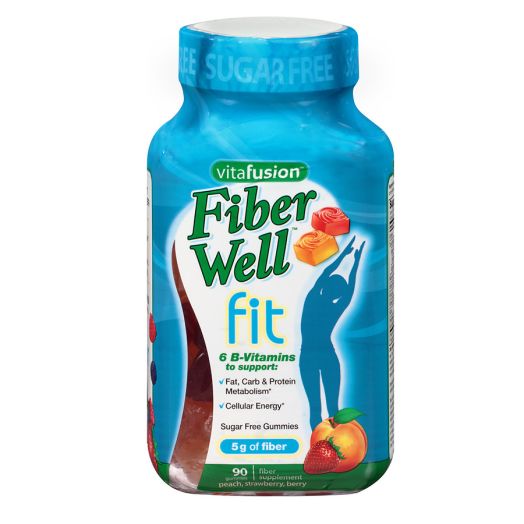 Vitafusion Fiber Well Fit Gummies, Weight Management Peach, Strawberry & Berry