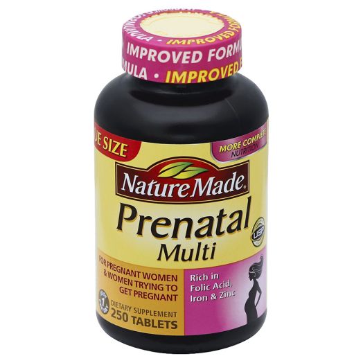 Nature Made Multi Prenatal Vitamin/Mineral Dietary Supplement Tablets