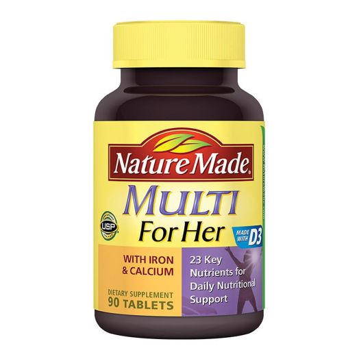 Nature Made Multi For Her With Iron & Calcium Dietary Supplement Tablets