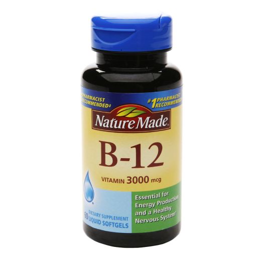Nature Made B-12 Vitamin 3000 mcg Dietary Supplement Liquid Softgels
