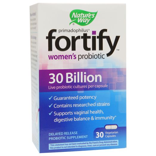 Nature's Way Primadophilus Fortify Women's Probiotic 30 Billion, Vegetarian Capsules