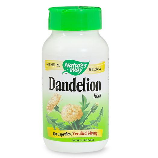 Nature's Way Premium Herbal Dandelion Root 540 mg Dietary Supplement Capsules