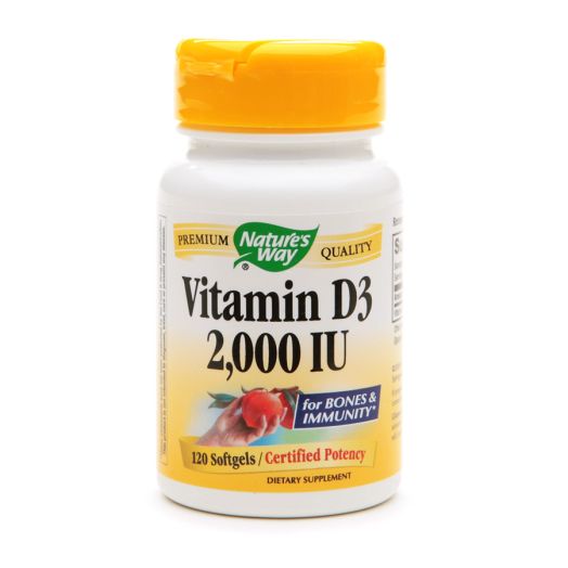 Nature's Way Vitamin D3 2000 IU, Softgel
