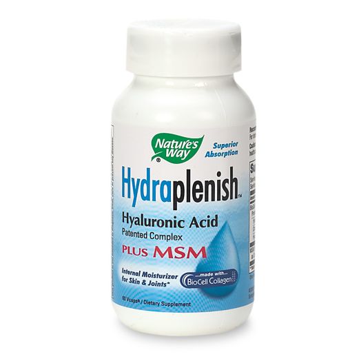 Nature's Way HydraPlenish Hyaluronic Acid plus MSM Dietary Supplement Vcaps
