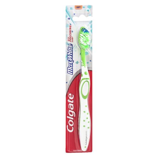 Colgate MaxWhite Full Head Toothbrush, Soft Soft Full Head