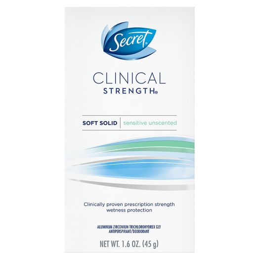 Secret Clinical Strength Smooth Solid Women's Antiperspirant & Deodorant Sensitive/Hypoallergenic Unscented