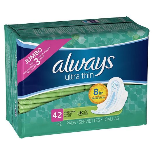 Always Ultra Thin Pads Long Super with Flexi-Wings