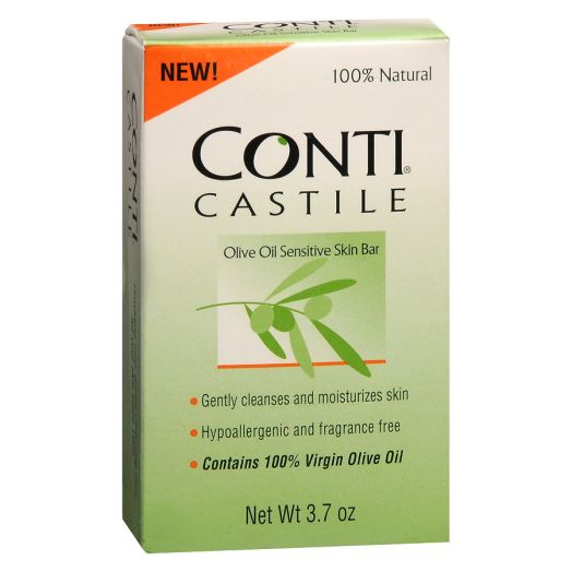 Conti Castile Olive Oil Sensitive Skin Bar Soap Fragrance Free