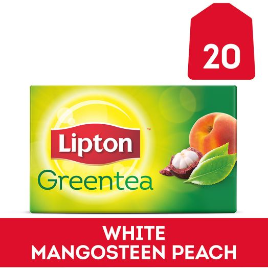 Lipton Green Tea Bags White Mangosteen Peach