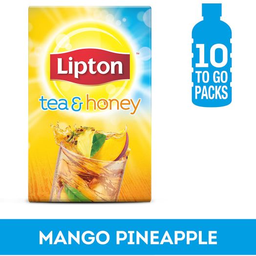 Lipton Tea and Honey Iced Green Tea To-Go Packets Mango Pineapple
