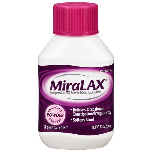 MiraLAX 14 dose powder laxative- Polyethylene Glycol 3350 (PEG 3350)