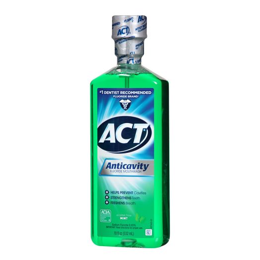 ACT Anticavity Fluoride Mouthwash Alcohol Free Mint