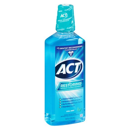 ACT Restoring Anticavity Fluoride Mouthwash Cool Mint