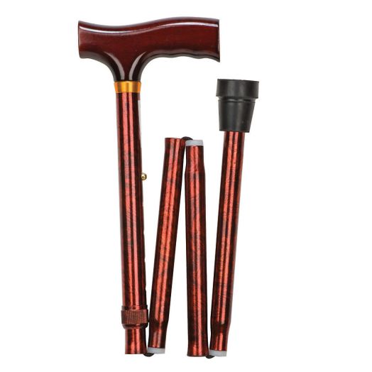 Mabis Lightweight Adjustable Designer Cane Derby Top Copper Swirl