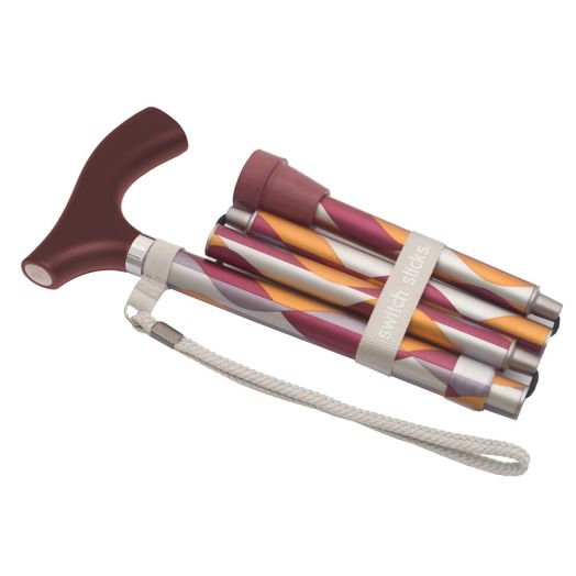 Switch Sticks Folding Walking Cane Waves