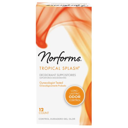 Norforms Feminine Deodorant Suppositories Tropical Splash