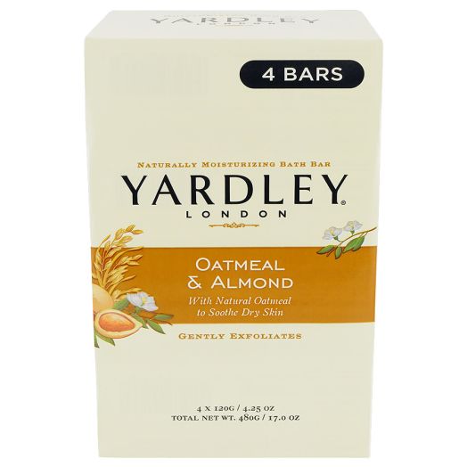 Yardley of London Naturally Moisturizing Bath Bar Oatmeal & Almond