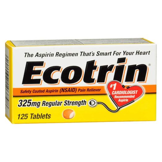 Ecotrin Regular Strength Safety Coated Aspirin Tablets