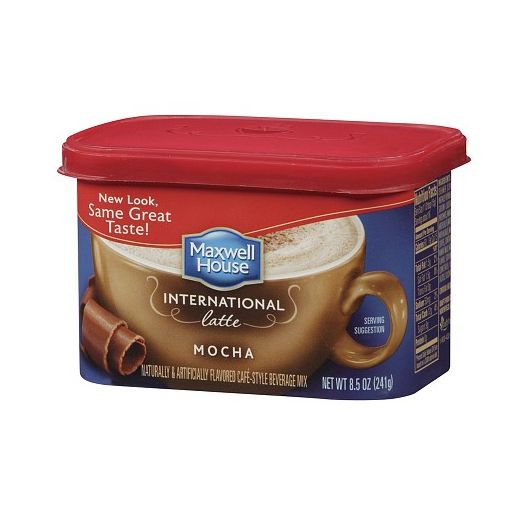 Maxwell House Hot Latte Cafe-Style Beverage Mix Mocha Latte