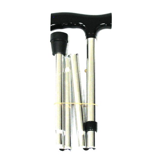 Karman Folding Cane with Luxury Handle Silver