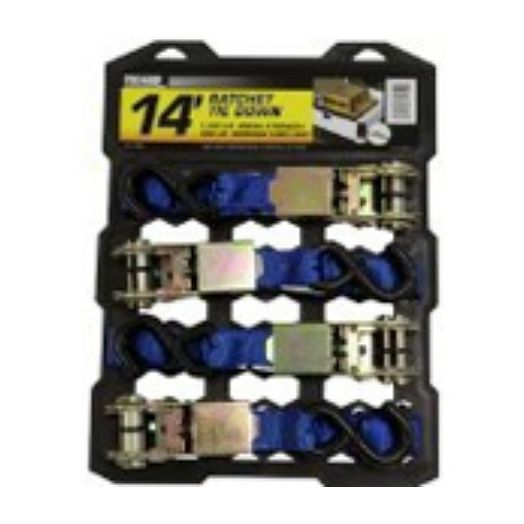 Karman Tie Down Kit with Clamps & Heavy Duty Rope