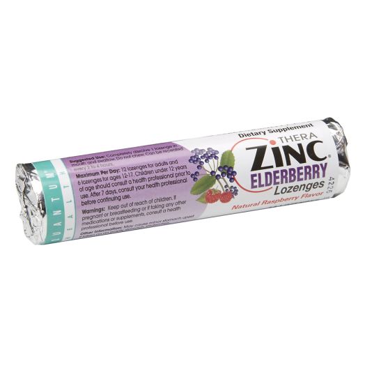 Quantum Health Zinc Elderberry Lozenges Raspberry