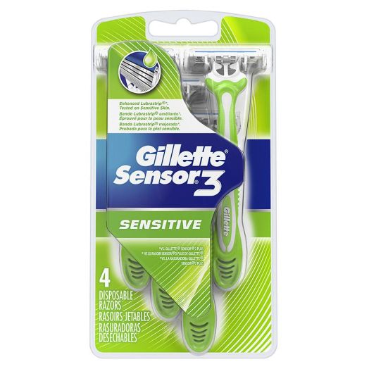 Gillette Sensor 3 Disposable Razors, Sensitive