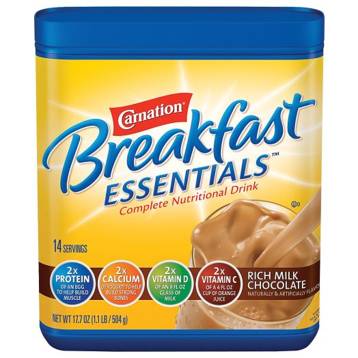 Carnation Breakfast Essentials Complete Nutritional Drink, Powder Rich Milk Chocolate