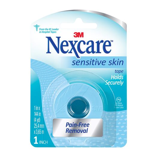 Nexcare Sensitive Skin Low Trauma Tape 1 inch x 4 yard