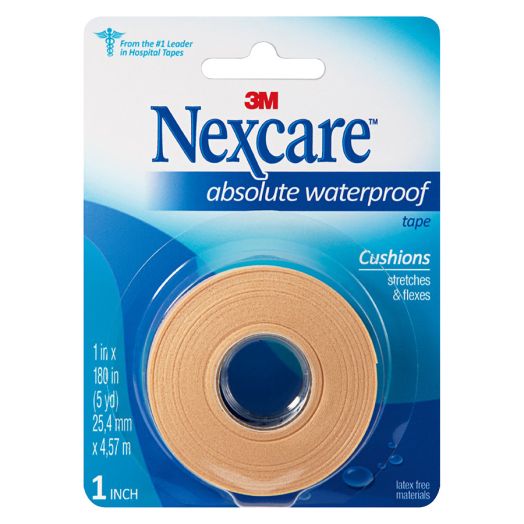 Nexcare Tape, Absolute Waterproof Foam 1 x 180 inches (5yd)