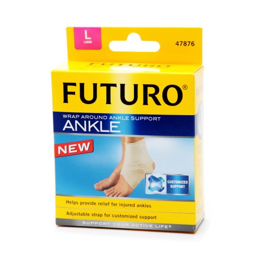 FUTURO Wrap Around Ankle Support Beige 47876 Large (Packaging May Vary)