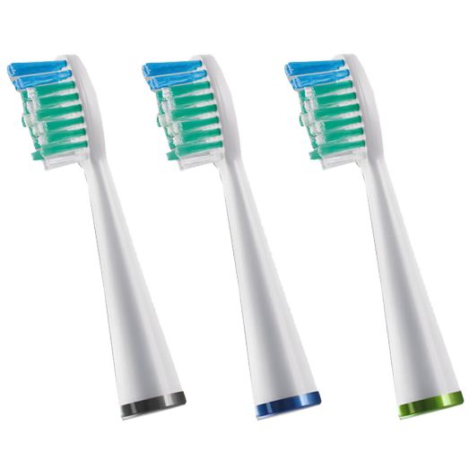 Waterpik Replacement Standard Brush Heads, SRRB-3W White