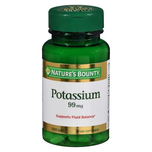 Nature's Bounty Potassium Gluconate 99mg, Caplets