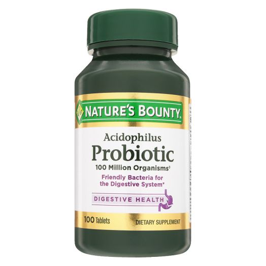 Nature's Bounty Probiotic Acidophilus Dietary Supplement Tablets