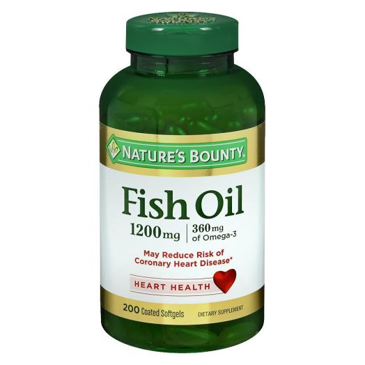 Nature's Bounty Odorless Fish Oil 1200 mg Dietary Supplement Softgels
