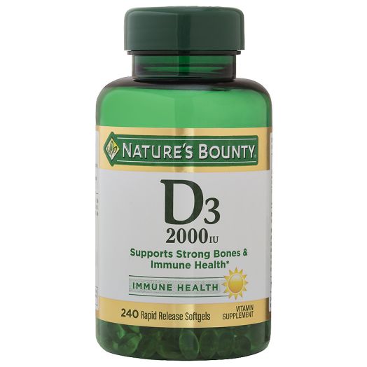 Nature's Bounty D-5000 IU Vitamin Supplement Softgels