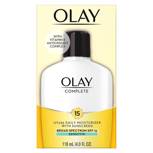 Olay Complete Lotion All Day Moisturizer with SPF 15 for Sensitive Skin Fragrance-Free