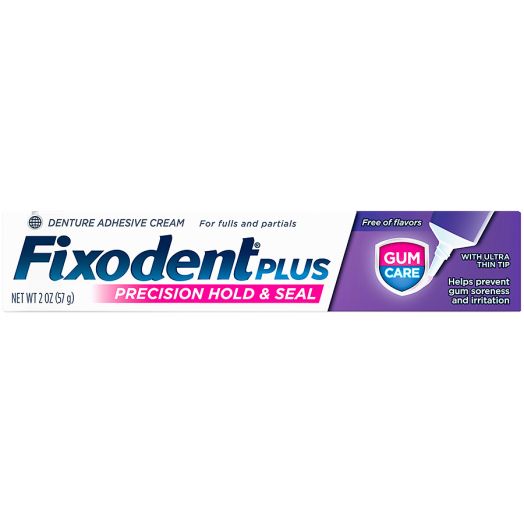 Fixodent Plus Gum Care Superior Hold Denture Adhesive Cream Flavor Free