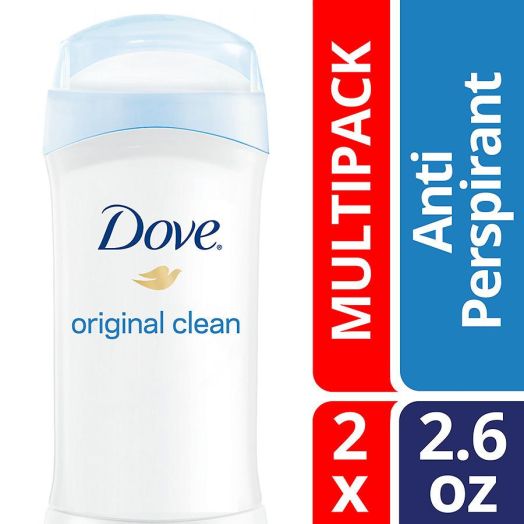 Dove Antiperspirant Deodorant Original Clean, Twin Pack