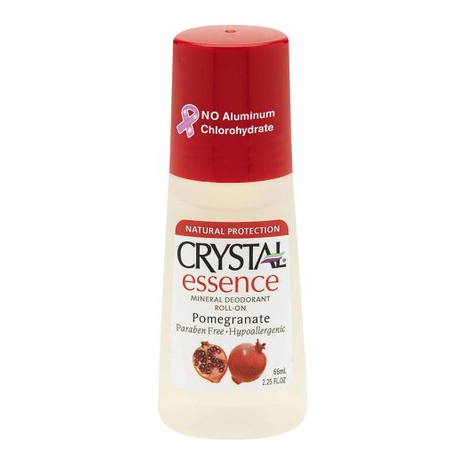 Crystal Essence Mineral Essence Mineral Deodorant Roll-On Pomegranate