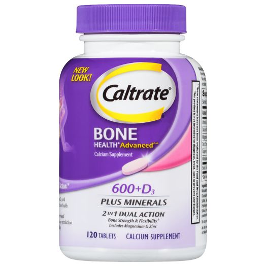 Caltrate 600+D Plus Minerals Calcium Supplement Tablets