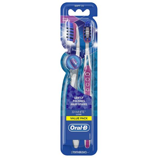 Oral-B 3D White Pro-Flex Toothbrushes Soft, Full Head