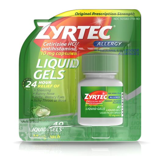 Zyrtec Allergy 24 Hour 10mg Liquid Gels