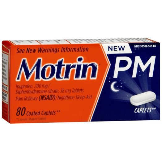Motrin PM Ibuprofen Coated Caplets