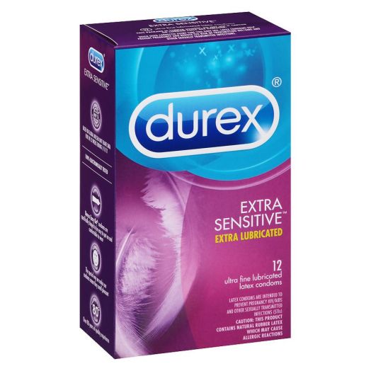 Durex Extra Sensitive Ultra Thin Premium Lubricated Latex Condoms