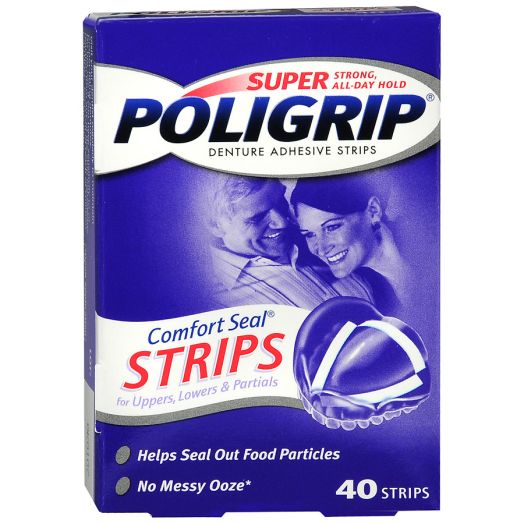 Super Poligrip Comfort Seal Denture Adhesive Strips